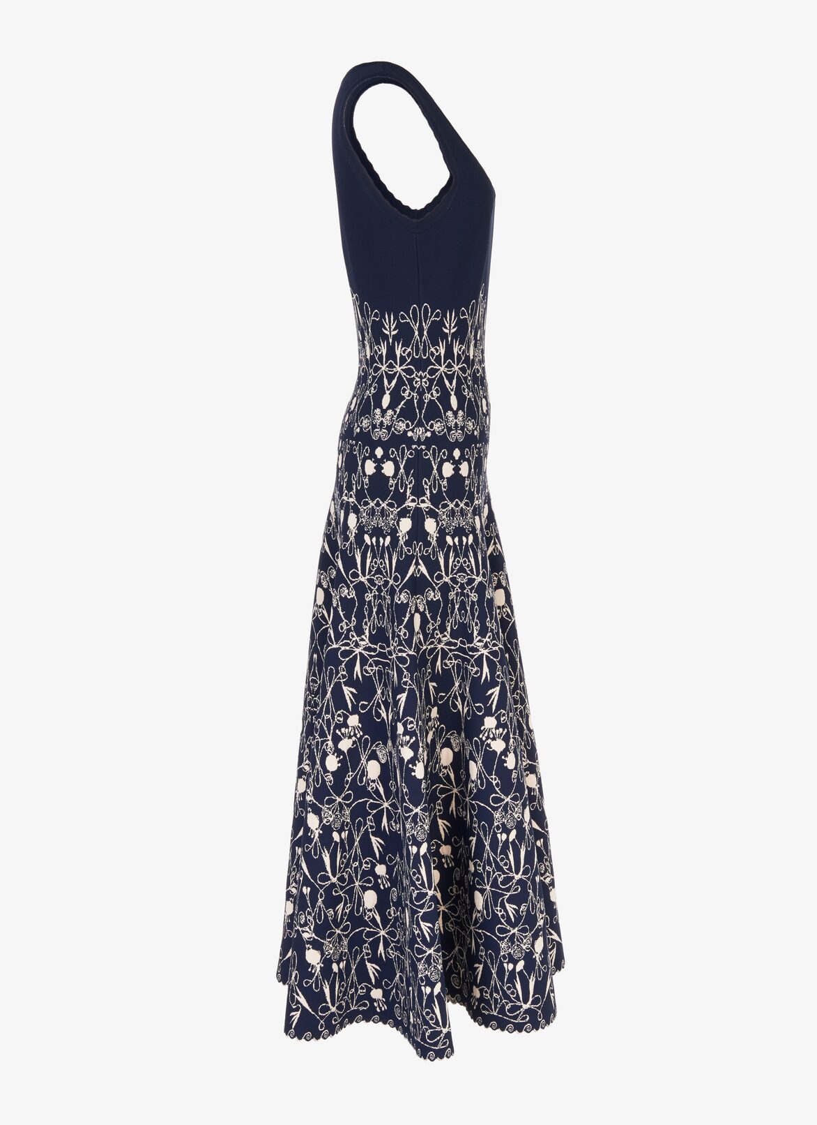Long Dress ALAÏA BLUE/BEIGE LONG DRESS
